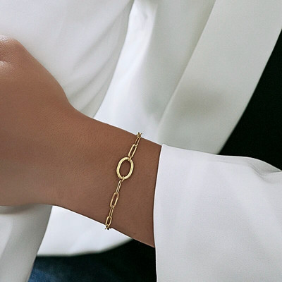 2021. gada jauna modes kubiešu ķēdes rokassprādze sievietēm karaliskā zelta krāsā, nerūsējošā tērauda ķēdes aproce sievietēm, rotaslietas dāvana