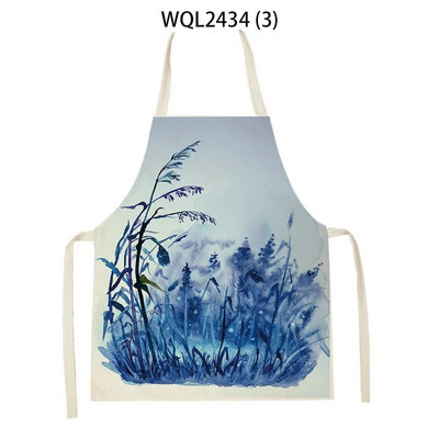 Lavandas augs Ainavu raksts Lina audums Māksla Bez piedurknēm Roku noslaucīt vidukļa priekšauts Mājas dekors Priekšauts Virtuve Cepšanas piederumi