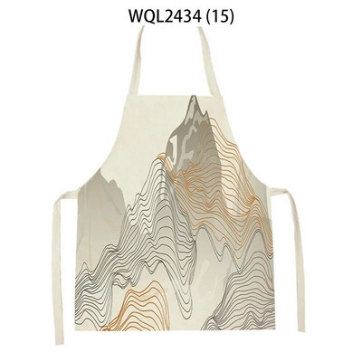 Lavandas augs Ainavu raksts Lina audums Māksla Bez piedurknēm Roku noslaucīt vidukļa priekšauts Mājas dekors Priekšauts Virtuve Cepšanas piederumi