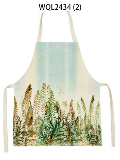 Lavandas augs Ainavu raksts Lina audums Māksla Bez piedurknēm Roku noslaucīt vidukļa priekšauts Mājas dekors Priekšauts Virtuve Cepšanas piederumi