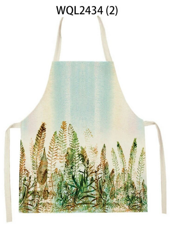 Lavandas augs Ainavu raksts Lina audums Māksla Bez piedurknēm Roku noslaucīt vidukļa priekšauts Mājas dekors Priekšauts Virtuve Cepšanas piederumi