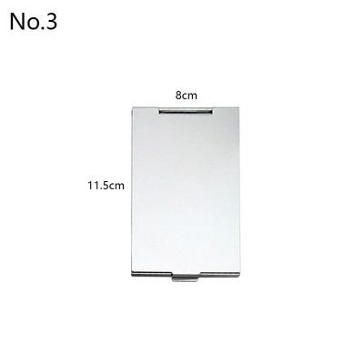 Kis méretű összecsukható sminktükör téglalap ultravékony zsebes tükrök személyre szabott hordozható kompakt összecsukható kozmetikai tükrök