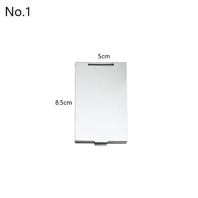 Kis méretű összecsukható sminktükör téglalap ultravékony zsebes tükrök személyre szabott hordozható kompakt összecsukható kozmetikai tükrök