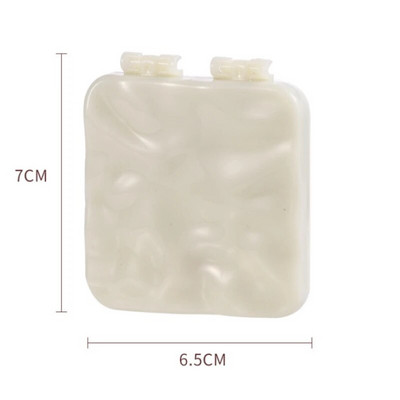 Ins Liquid Shape Square Mirror Mini Rokā turams galddatora kosmētikas kosmētikas spogulis ceļojumu metālisks pārnēsājams skaistumkopšanas spogulis rokassomiņai