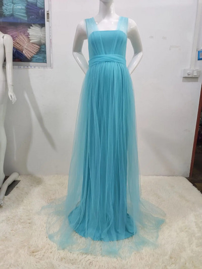 Nėščiųjų fotosesijos suknelė daugiapakopė apvyniojama tiuline ilga maxi suknelė nėščioms moterims vakarėliui, kūdikių vakarėliui, fotografuojantis kostiumas