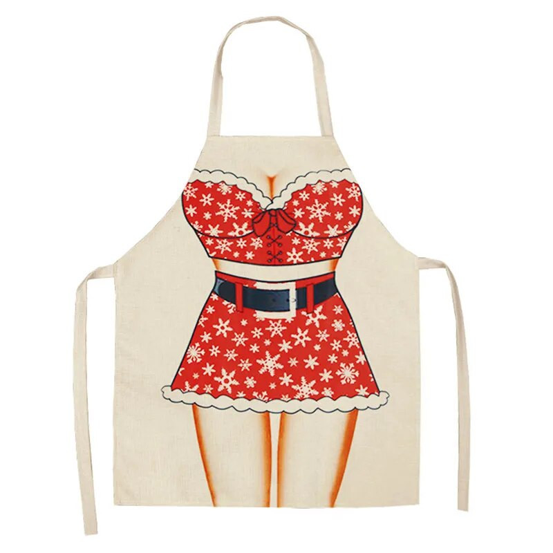 Namai Kalėdiniai papuošalai 1vnt Kalėdų Senelio Kalėdų Prijuostė Kalėdų Dekoracija Naujųjų Metų Kalėdinė dovana 66x47cm