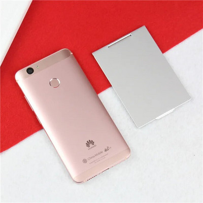 Mini prijenosno ogledalo za šminkanje Ručno stojeće malo ogledalo s taštinom, sklopivo kompaktno džepno kozmetički alati Aluminijsko sklopivo ogledalo