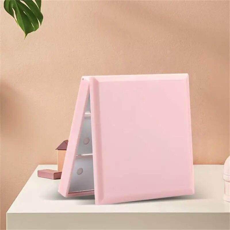 Grima spogulis ar LED gaismu pārnēsājams kabatas spogulis Divpusējs salokāms spogulis kompakts spogulis gaismas grims spogulisGlift Cosmetic