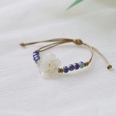 Πολυτελή κρυστάλλινα βραχιόλια Camellia για γυναικείο φόρεμα πάρτι Αξεσουάρ κοσμήματα Vinatage γοητεία Βραχιόλι με στρας Δώρα