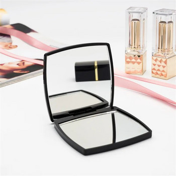 (Χωρίς λογότυπο) Mini Mirror Square Shape Girl Mini Double Sides Portable Mirror Pocket Makeup Cosmetics Compact Καθρέφτες