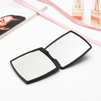 (Χωρίς λογότυπο) Mini Mirror Square Shape Girl Mini Double Sides Portable Mirror Pocket Makeup Cosmetics Compact Καθρέφτες