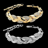 Mados paauksuoto lapo cirkonio lapų apyrankė Reguliuojama apyrankė Cirkonio apyrankės moterims Vestuvių papuošalai jubiliejaus dovana