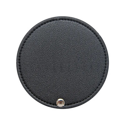 1PC salokāms kabatas spogulis PU kosmētiskais spogulis mini apaļš grima spogulis ceļojumu grima rīks uznirstošais dizains apaļas formas DIY pārnēsājams