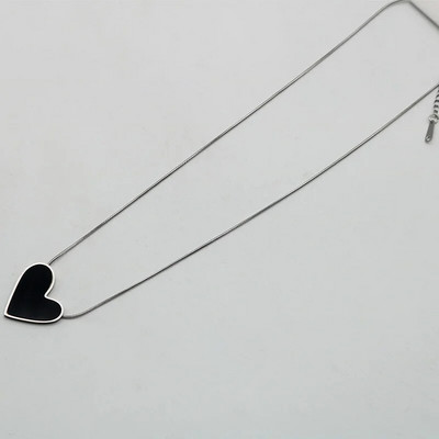 Metāla ķēdes kaklarota sievietēm Sirds kulons īss stils Choker modes panku rotaslietas meiteņu ballītei jauna dizaina dāvanas 2023301