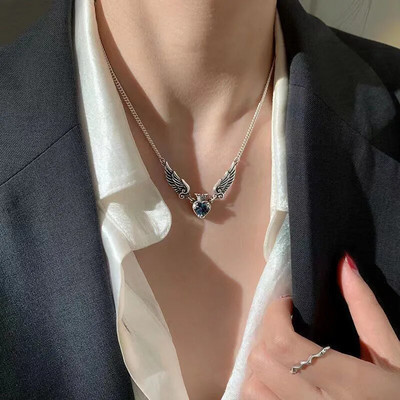 Metāla ķēdes kaklarota sievietēm Sirds kulons īss stils Choker modes panku rotaslietas meiteņu ballītei jauna dizaina dāvanas 2023301