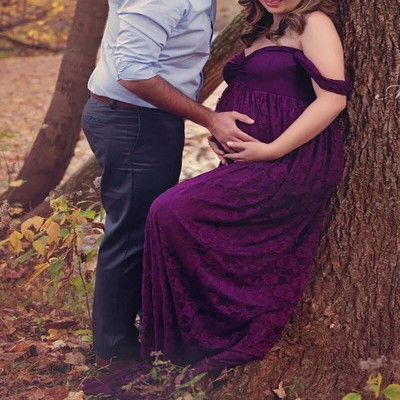 Eleganta mežģīņu kleita grūtnieču kleita fotografēšanai foto sesijas rekvizīti Kleitas grūtniecēm Apģērbs Grūtniecības kleita fotosesijai