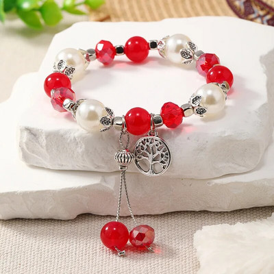 Jauna moderna kristāla zvaigznes pērļu rokassprādze sievietēm, salda korejiešu 2 slāņu estētiskā šarms rokassprādzes Y2K rotaslietas ballītes dāvanas