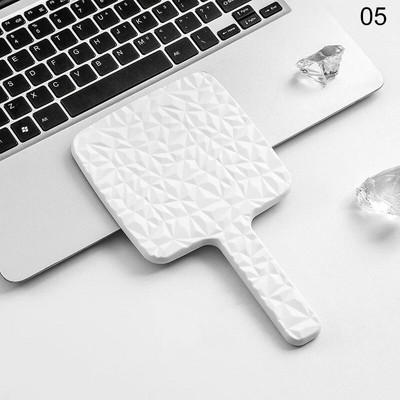 1Gb Square Mirror Mini Rokā turams galddatora kosmētikas spogulis kosmētikas spogulis ceļojumu metāla pārnēsājams skaistumkopšanas spogulis