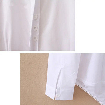 Κομψό γυναικείο κορμάκι μακρυμάνικο λευκές μπλούζες Γυναικείο γραφείο εργασίας μπλουζάκι κορμάκι Μόδα ολόσωμη φόρμα Κορεατικής σχεδίασης Rompers Φθινόπωρο 2020