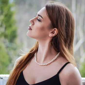 Κομψό Big White Imitation Pearl Beads Choker Chain Clavicle κολιέ Γυναικείο Κοσμήματα Γάμου γιακά 2021 Νέο
