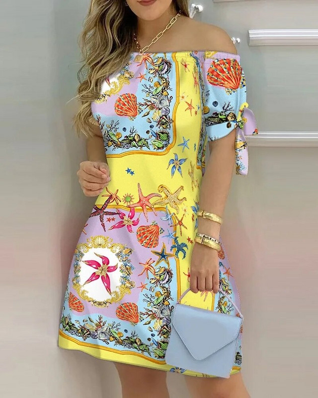 Terhes nők váll nélküli kismama ruha Szexi rövid ujjú csokornyakkendő csíkos virágmintás Terhesruhák Alkalmi bő ruha