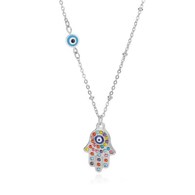 Madingi „Evil Eye“ karoliai moterims, nerūdijančio plieno aukso spalvos „Evil Eye“ pakabukų karoliai „Lucky Aesthetic Turkish Jewelry Femme“