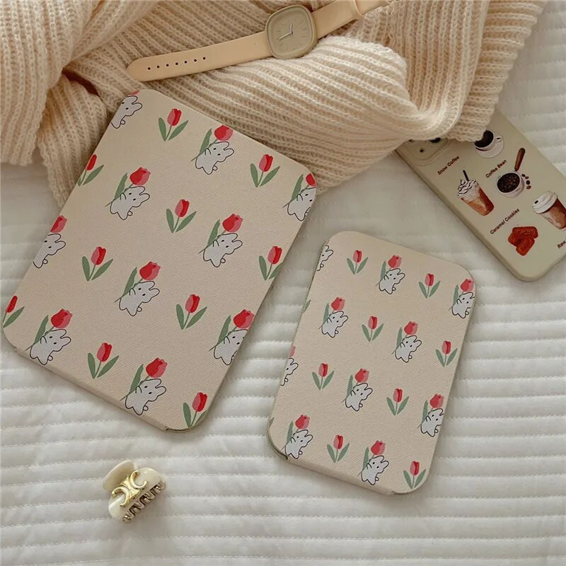 Modes sieviešu spoguļi INS meiteņu multfilma salokāms mazs spogulis grima spogulis studentu kopmītņu galddatora pārnēsājams pārģērbšanās spogulis