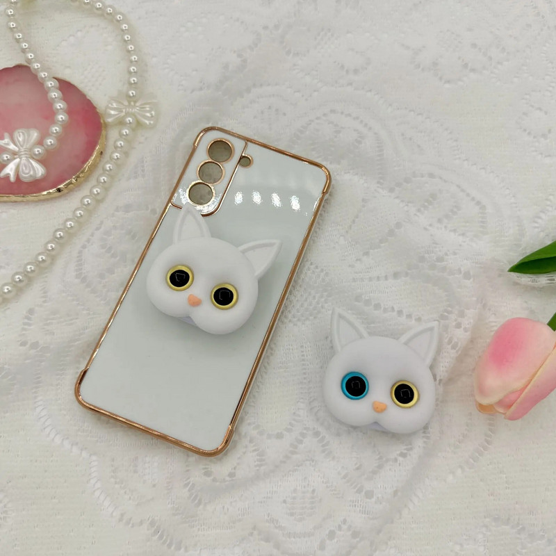 Alat za njegu kože Tip paste Prijenosno ogledalo za šminkanje Selfie Ring Ins Wind Stereoscopic 3D Cute Cat Maquiagem Ogledala za šminkanje