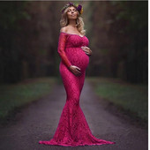 Vállon kívüli kismamaruha fényképezésre alkalmas, hosszú szoknya, terhes nők, karácsonyi ruhák, ruhák, fotózás