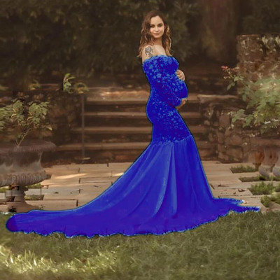 Vállon kívüli kismamaruha fényképezésre alkalmas, hosszú szoknya, terhes nők, karácsonyi ruhák, ruhák, fotózás