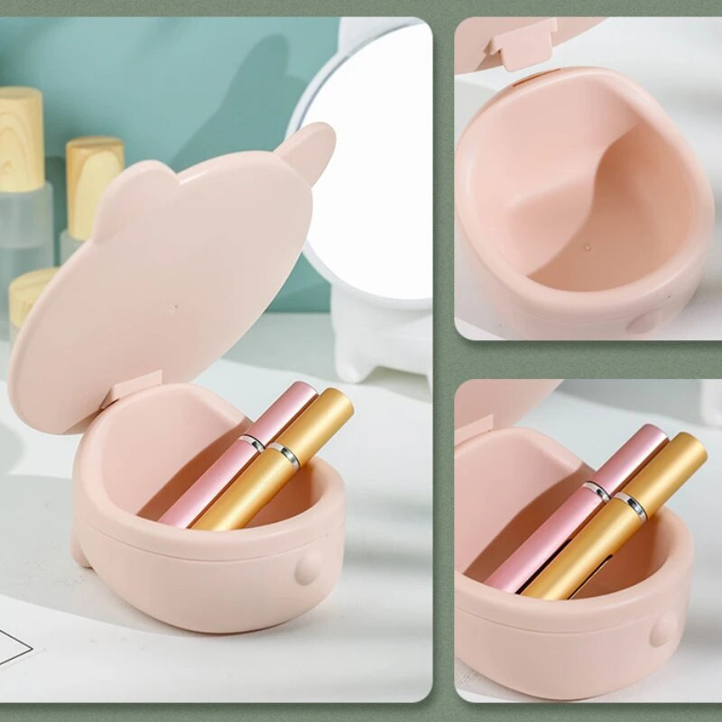 Mini stolno jednostrano ogledalo Slatka kutija za pohranu kozmetike Malo ogledalo koje se može podesiti na rasklapanje Kompaktno toaletno ogledalo Kućanstvo