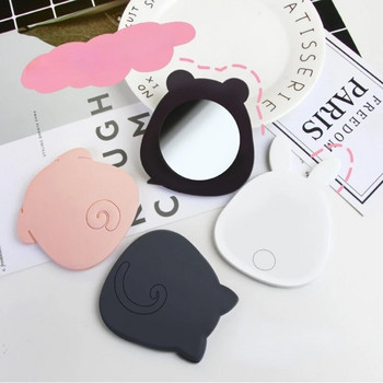 Сладко огледало за грим Преносимо компактно джобно Espejo Women Girl Cosmetic Small Compact Makeup Espejos Rabbit Bear Shape for Girls