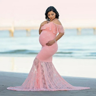 Ilgos nėštumo fotografijos rekvizitai Nėščiųjų suknelių fotografija Nėščiųjų suknelės fotosesijai Nėščiųjų suknelė Nėriniuota maxi suknelė