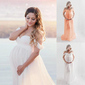 Rochii de sarcină Rochie pentru ședință foto Maternitate Recuzită Fotografie Maxi Dantela Fantezie 2023 Rochie de gravidă de vară Plus Size