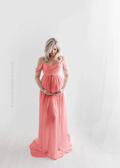 Rochii de sarcină Rochie pentru ședință foto Maternitate Recuzită Fotografie Maxi Dantela Fantezie 2023 Rochie de gravidă de vară Plus Size