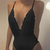 Lanxirui bodi Novi visokokvalitetni seksi čipkasti spoj bez leđa Ženske hlače bez rukava Kombinezoni Bodi Ženski 6. veljače