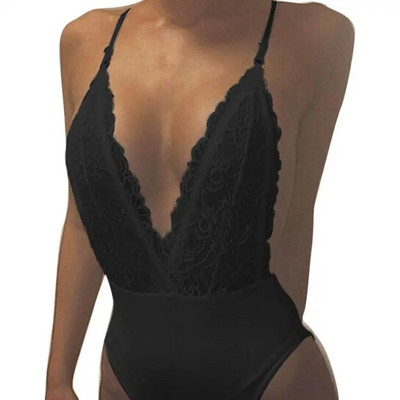 Lanxirui bodi Novi visokokvalitetni seksi čipkasti spoj bez leđa Ženske hlače bez rukava Kombinezoni Bodi Ženski 6. veljače