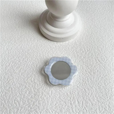 Mini džepno ogledalo s cvijetom tulipana Prijenosna ogledala za šminkanje Rastezljivi kompaktni nosač zračnog jastuka za mobitel Ogledalo Kozmetički alati