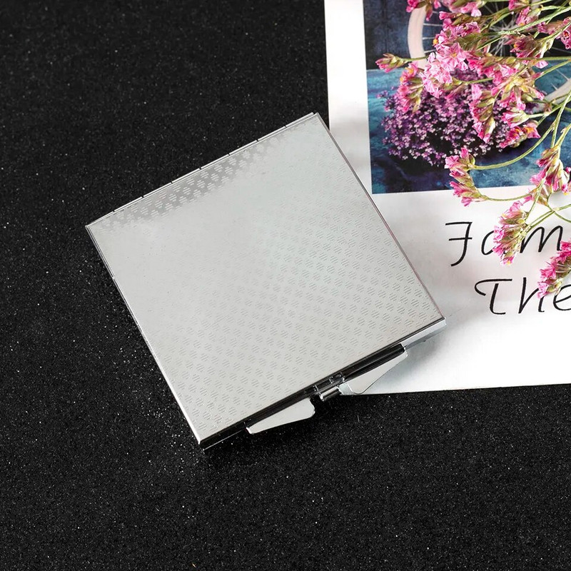 Mini Pocket kozmetikai sminktükör, 2-arcú, összehajtható kompakt tükör smink, virágos szív csípős ajak, nagykereskedelmi party-ajándékok