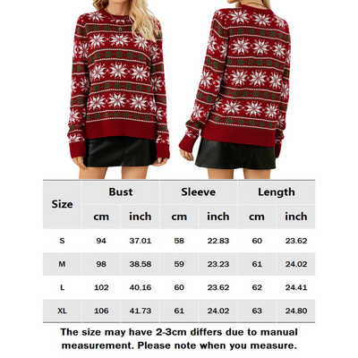 Ziemassvētki sieviešu trikotāžas džemperis brīvi pieguļošs sniegavīrs džemperi ar garām piedurknēm ikdienas džemperi Jaungada ikdienas apģērbs sieviešu apģērbs