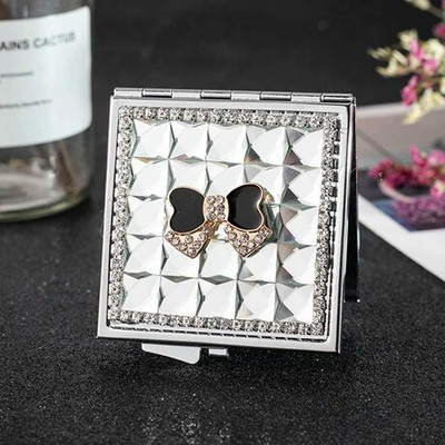 Mini kišeninis kosmetinis makiažo veidrodis, iš dviejų pusių sulankstomas, kompaktiškas grožio veidrodis, mielas peteliškės, didmeninės vakarėlio dovanos