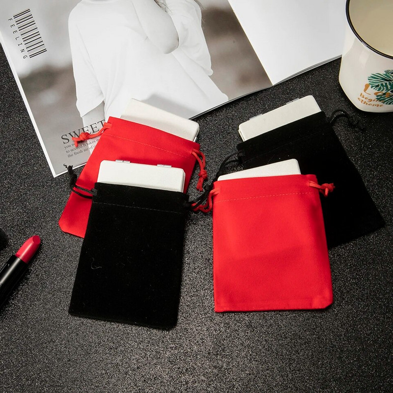 Mini Pocket Cosmetic Beauty makiažo veidrodis, 2 veidų PU odos nešiojamas didinamasis sulankstomas kompaktiškas veidrodis Vyšnių vakarėlis Dovanos