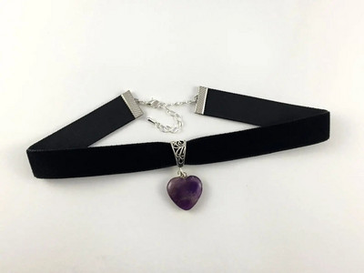 Spider Choker Black Velvet Choker gótikus ékszer Pókháló nyaklánc