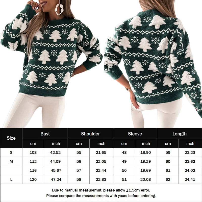 Jesen Zima Ženski božićni pulover Ženski pleteni puloveri Rollneck pleteni pulover Topli ženski džemper Fit ležerni pulover