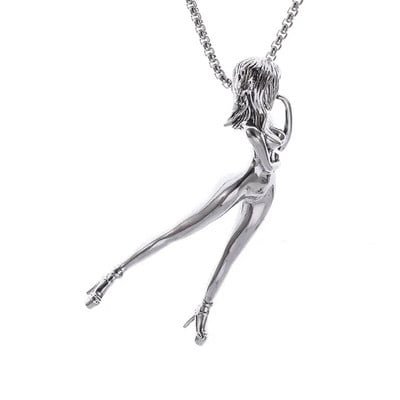 Nerūdijančio plieno Kūrybingos asmenybės maldos angelas pakabukas karoliai Vyrų ir moterų mados tendencijos Hip Hop Punk Priedai Papuošalai