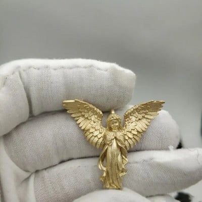 Nerūdijančio plieno Kūrybingos asmenybės maldos angelas pakabukas karoliai Vyrų ir moterų mados tendencijos Hip Hop Punk Priedai Papuošalai