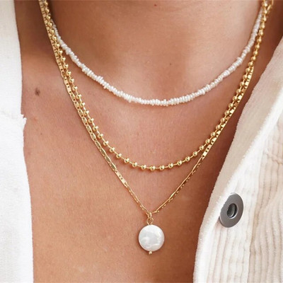 Boemske višeslojne ručno izrađene perle, lančići, modne ogrlice, rese, šareni kristalni privjesak, nakit za žene, dodaci X0180