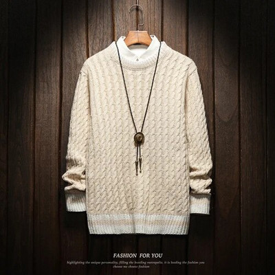 Božićni muški puloveri Zimska odjeća 2020. Azijski plus veličine M-4XL 5XL 6XL Japanski stil Ležerni standardni dizajnerski puloveri