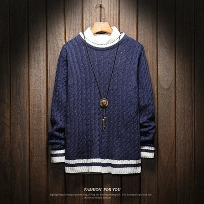 Božićni muški puloveri Zimska odjeća 2020. Azijski plus veličine M-4XL 5XL 6XL Japanski stil Ležerni standardni dizajnerski puloveri