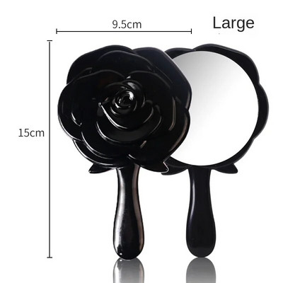Retro oblik cvijeta ruže 3D Stereo kozmetičko kompaktno ogledalo za šminkanje 4 boje Odaberite ručno ogledalo Ručno ogledalo Kompaktno ogledalo